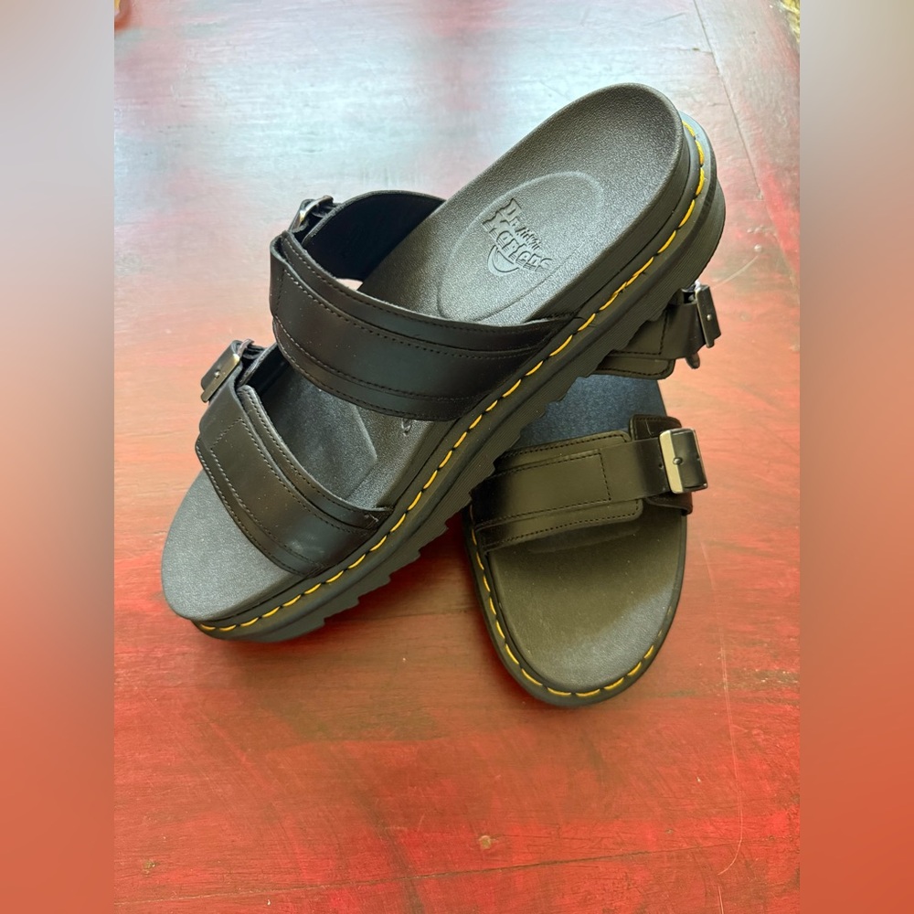 NWOT DR. MARTENS BLACK MYLES SANDALS, SIZE 13, MENS - Picture 4 of 8